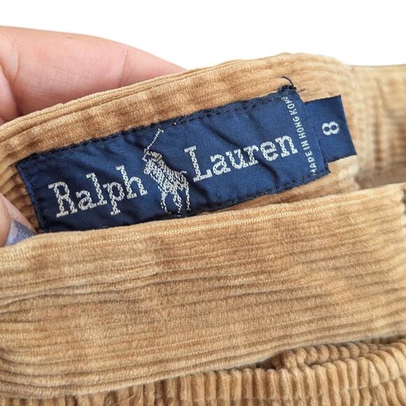 70s 80s Ralph Lauren Thick Wale Corduroy Pleated Slacks - Picture 6 of 6